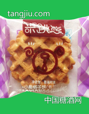 米跳熊小熊格子饼香葱味