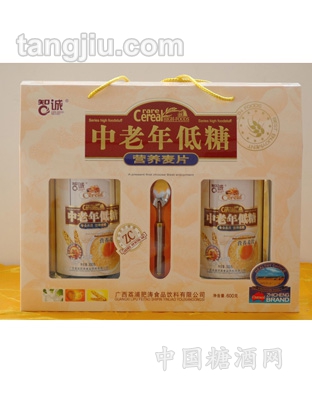 中老年低糖营养麦片礼盒600g