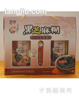 中老年低糖黑芝麻糊礼盒600g