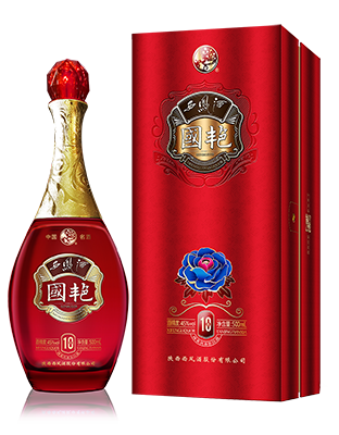 国艳西凤酒10年