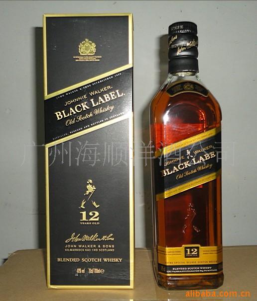 供应黑牌12年威士忌 洋酒厂家