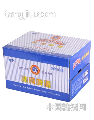 500ml冰纯啤酒易拉罐纸箱