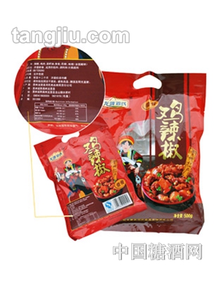 龙哩邓氏袋装带骨鸡辣椒500g