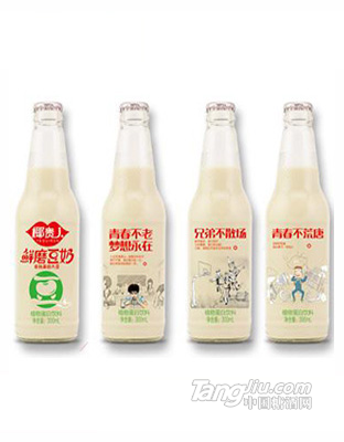 椰贵人鲜蘑豆奶植物蛋白饮品