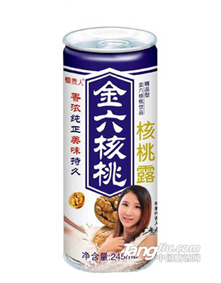 椰贵人金六核桃饮品245ml