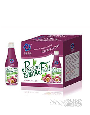 千碧食品百香果果汁饮料1.25L