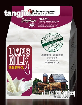 练士活性酸牛乳屋顶盒200ml