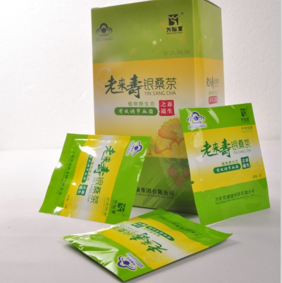 万松堂老来寿银桑茶 调节血脂保健茶 高血脂喝什么茶
