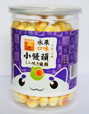 台湾多巴小馒头水果味130g