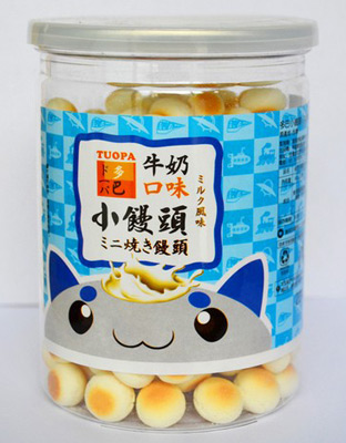 台湾多巴小馒头牛奶味130g