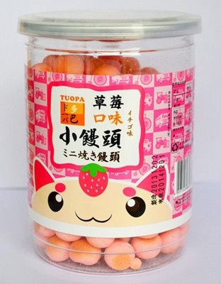 台湾多巴小馒头草莓味130g