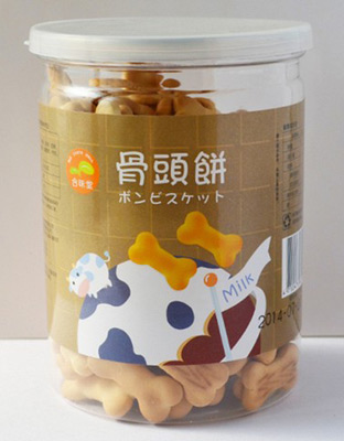 合味堂造型饼干骨头饼牛奶味130g