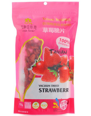 亚细亚田园草莓脆片70g