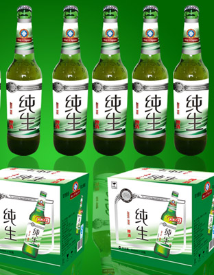 竹叶绿纯生 600ML 1X9瓶1
