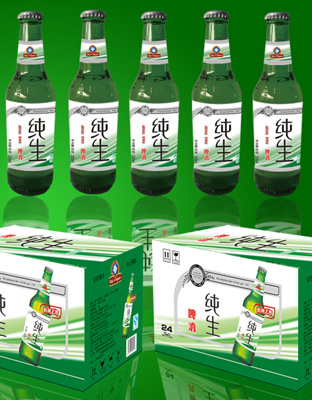 竹叶绿纯生330ML