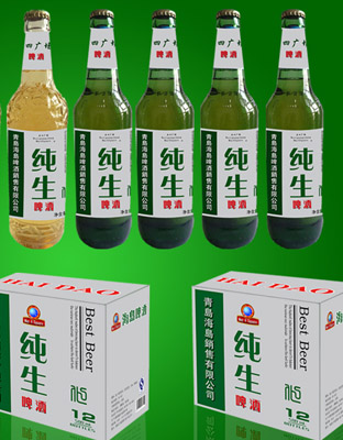 海岛纯生绿字500ML