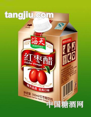 海天红枣醋屋顶盒500ml