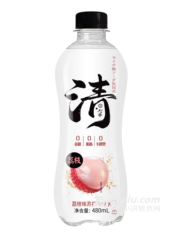 荔枝味苏打气泡水480ml