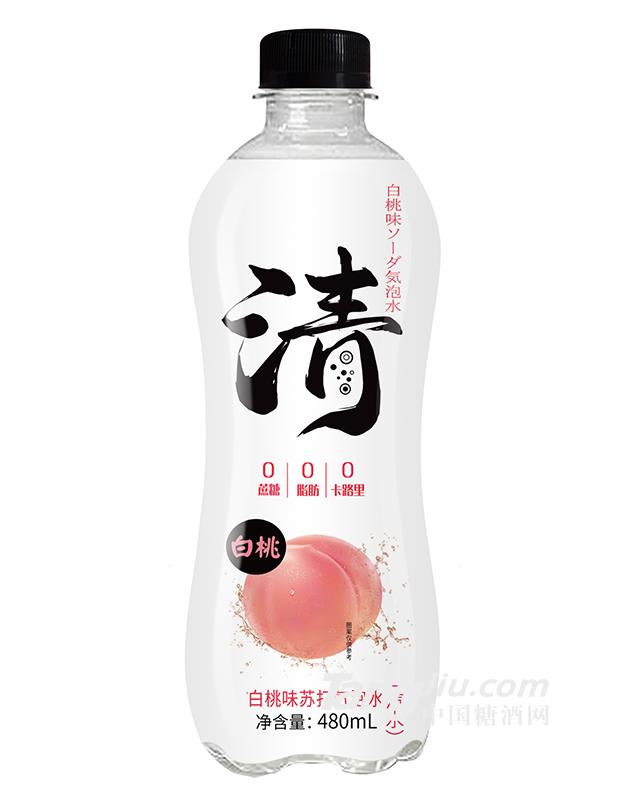 白桃味苏打气泡水480ml