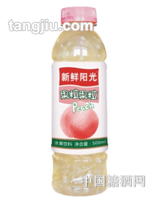 新鲜阳光椰果粒+蜜桃汁500ml