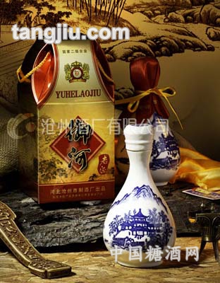42度500ml青花瓶瓶御河老酒