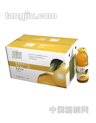 琦露生榨黄梨汁368ml