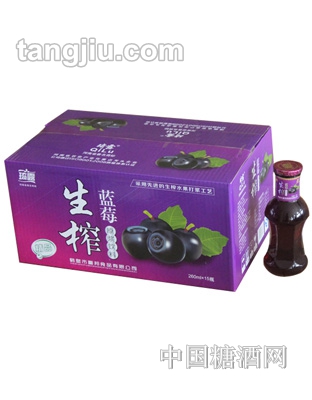 琦露生榨蓝莓原浆260ml