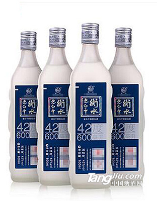 衡水老白干42度蓝磨砂600ml