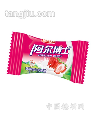 阿尔博士牛奶硬糖草莓味