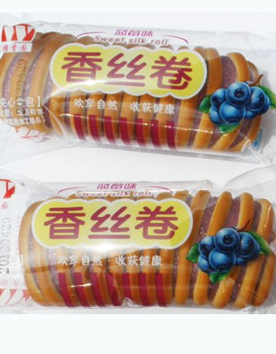 香丝卷面包蓝莓味