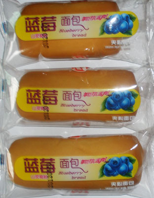 香蕉棒蓝莓味面包