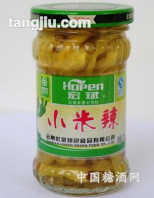 瓶装绿米辣