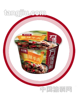 美时园酸辣牛肉河粉105克