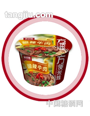 美时园酸辣牛肉米线105克