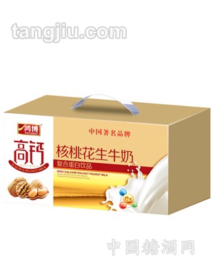 高钙核桃花生牛奶