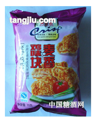 笑微微麦香鸡块烧烤鸡味70g