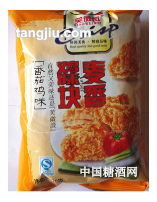 笑微微麦香鸡块番茄鸡味70g
