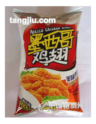 笑微微墨西哥鸡翅香辣鸡肉味72g