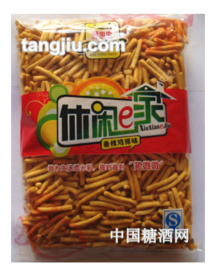 笑微微休闲e家香辣鸡排味380g