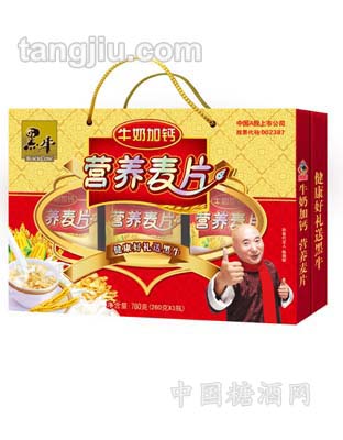 牛奶加钙营养麦片（开窗礼盒）760g