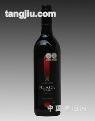 曼克根黑牌色拉子干红葡萄酒