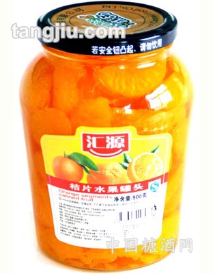 900g桔子水果罐头