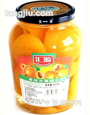 900g黄桃水果罐头