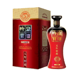 宣酒特贡五年 五年窖藏 浓香型白酒40度425ml