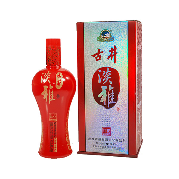 古井贡酒 古井淡雅 42度红花