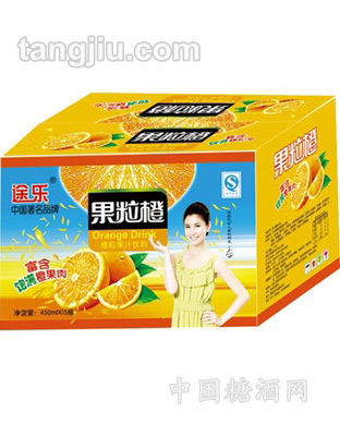 果汁饮料-果粒橙450ml