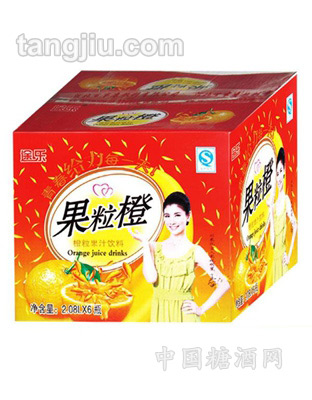 果汁饮料果粒橙箱2080ml