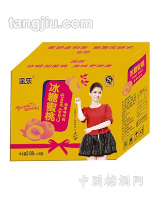 果汁饮料冰糖蜜桃箱2080ml