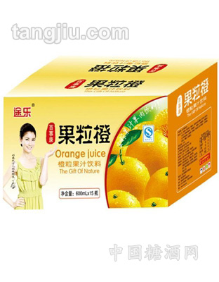 果汁饮料-果粒橙600ml箱