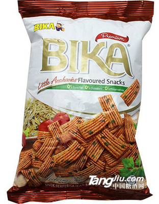 进口食品休闲零食 马来西亚BIKA香脆鱼仔酥70g